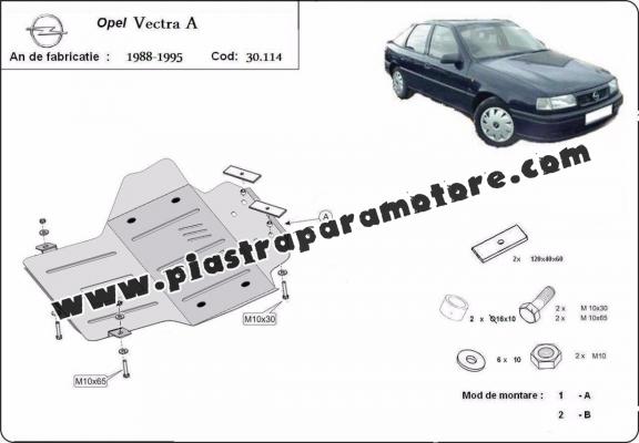 Piastra paramotore di acciaio Opel Vectra A