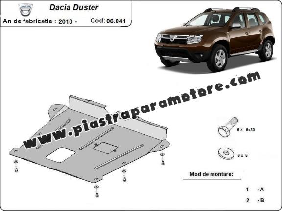 Piastra paramotore di acciaio Dacia Duster