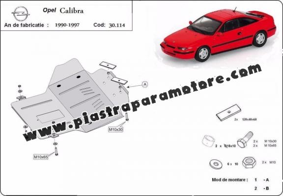 Piastra paramotore di acciaio Opel Calibra