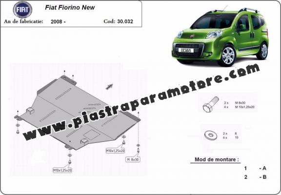 Piastra paramotore di acciaio Fiat Fiorino