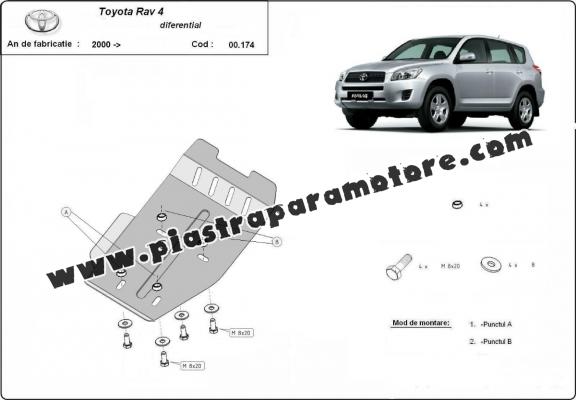 Protezione di acciaio per il differenziale  Toyota RAV 4