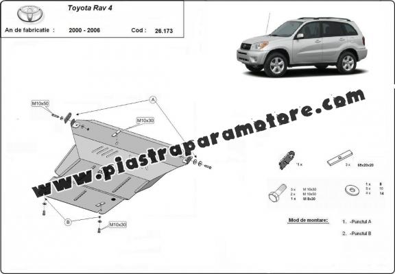 Piastra paramotore di acciaio Toyota Rav4