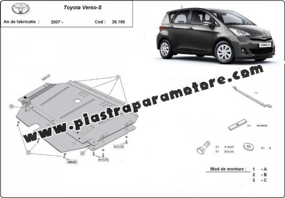 Piastra paramotore di acciaio Toyota Verso