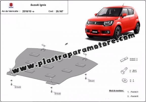 Piastra paramotore di acciaio Suzuki Ignis