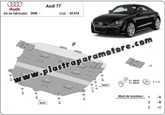 Piastra paramotore di acciaio Audi TT