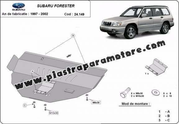 Piastra paramotore di acciaio Subaru Forester 1