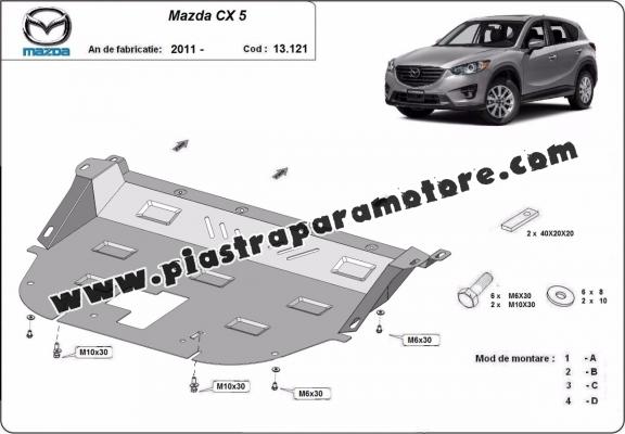 Piastra paramotore di acciaio Mazda CX5