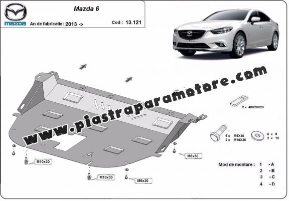 Piastra paramotore di acciaio Mazda 6