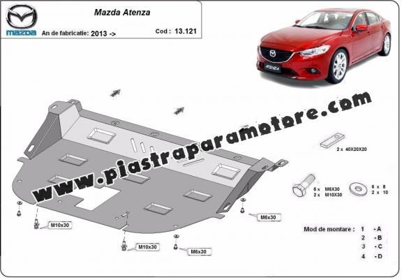 Piastra paramotore di acciaio Mazda Atenza