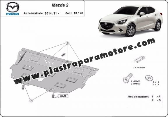 Piastra paramotore di acciaio Mazda 2