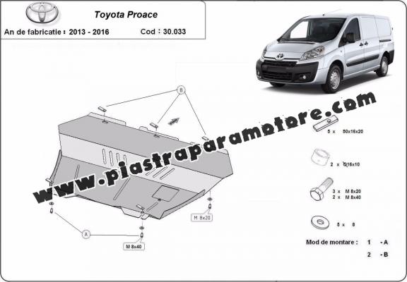 Piastra paramotore di acciaio Toyota Proace