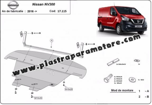 Piastra paramotore di acciaio  Nissan NV300