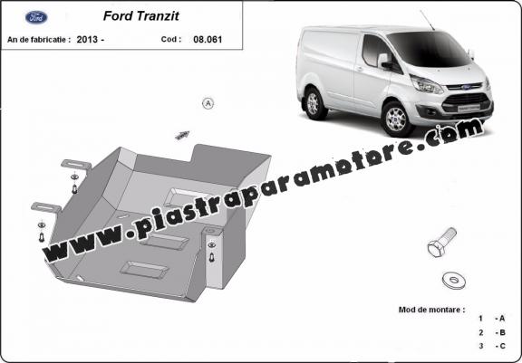 Protezione di acciaio per il AdBlue Ford Transit Custom