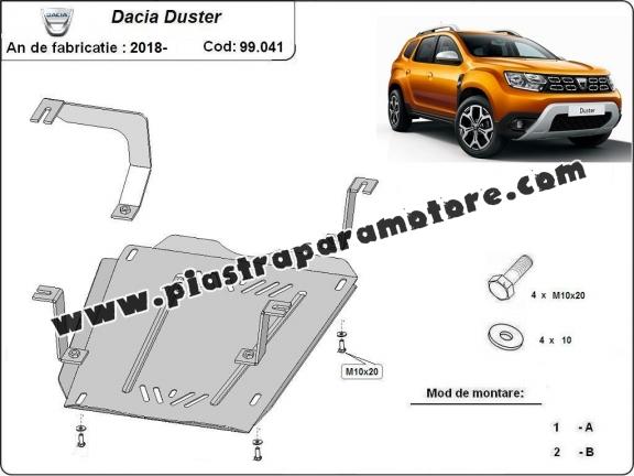 Protezione di acciaio per il serbatoio Dacia Duster