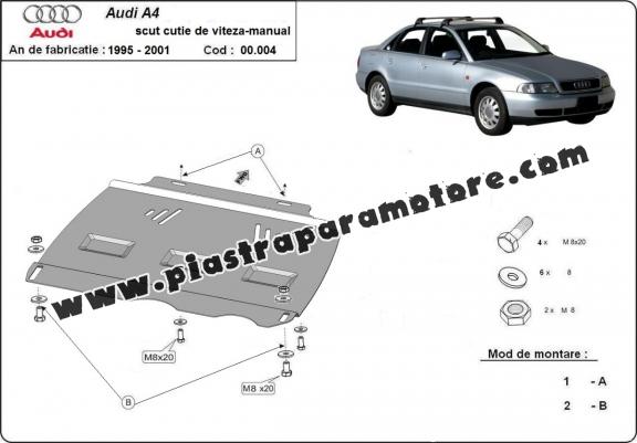 Protezione di acciaio per il cambio manuale Audi A4  B5