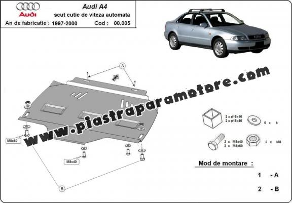 Protezione di acciaio per il cambio automat Audi A4  B5
