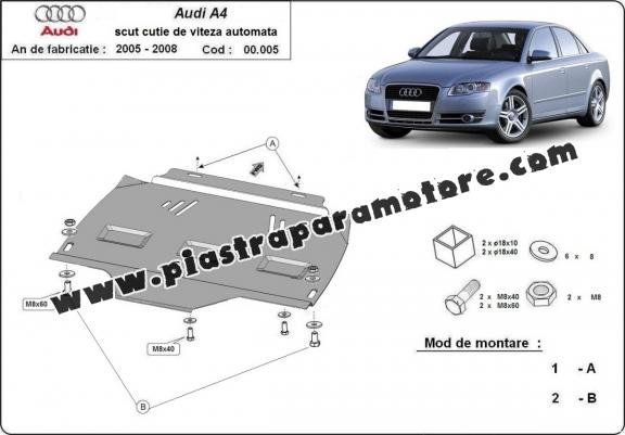 Protezione di acciaio per il cambio Audi A4  B7