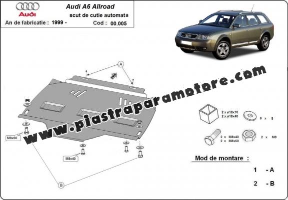 Protezione di acciaio per il cambio Audi Allroad A6