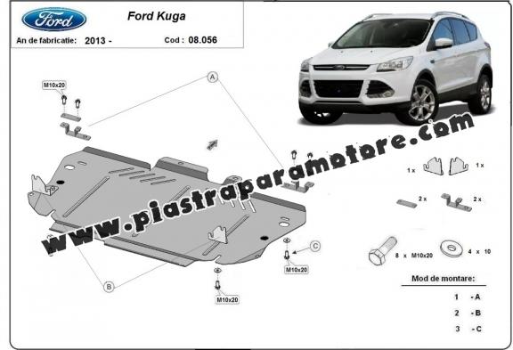 Piastra paramotore di acciaio Ford Kuga