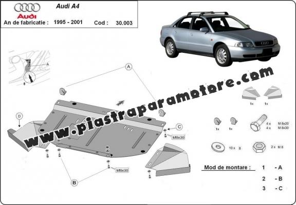 Piastra paramotore di acciaio Audi A4  B5