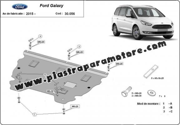 Piastra paramotore di acciaio Ford Galaxy 3