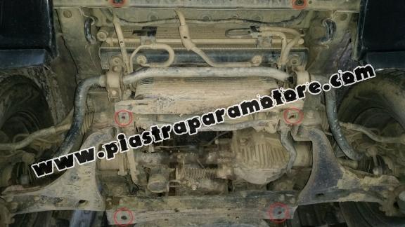 Piastra paramotore di acciaio Mitsubishi Pajero 4 (V80, V90)