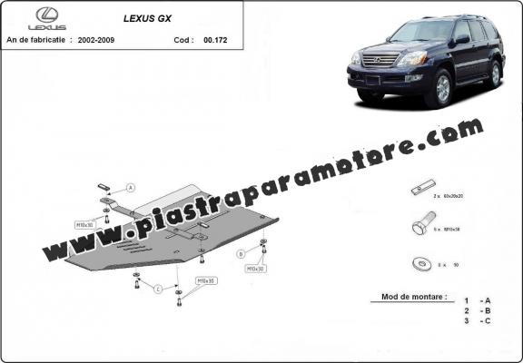 Protezione di acciaio per il cambio Lexus GX