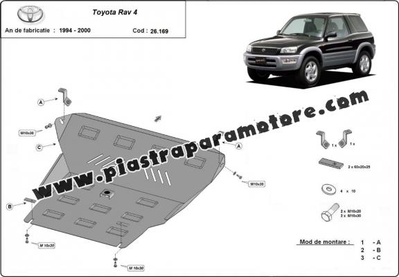 Piastra paramotore di acciaio Toyota RAV 4