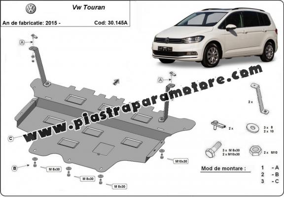 Piastra paramotore di acciaio VW Touran - cambio automatico