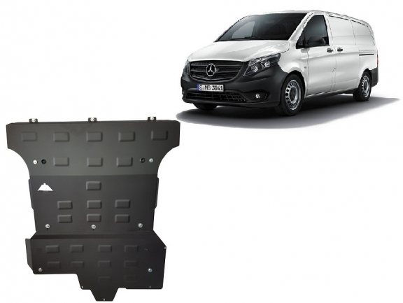 Piastra paramotore di acciaio Mercedes Viano W447, 2.2 D, 4x4