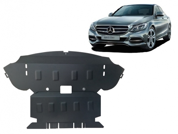 Piastra paramotore di acciaio Mercedes C-Class W205 4x4