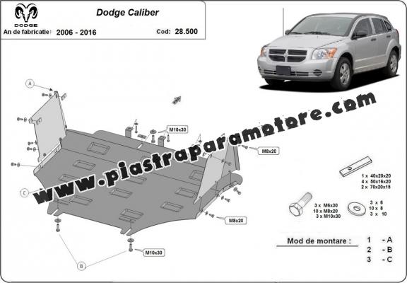 Piastra paramotore di acciaio Dodge Caliber