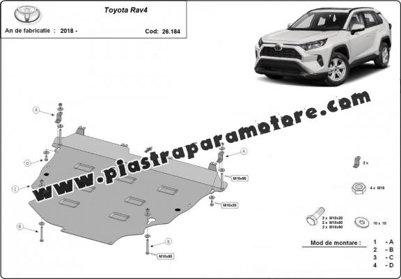 Piastra paramotore di acciaio Toyota Rav4