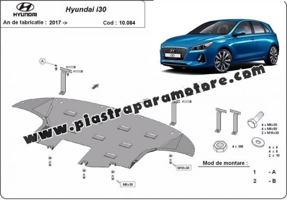 Piastra paramotore di acciaio Hyundai I30