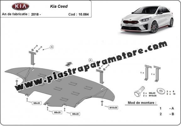 Piastra paramotore di acciaio Kia Ceed