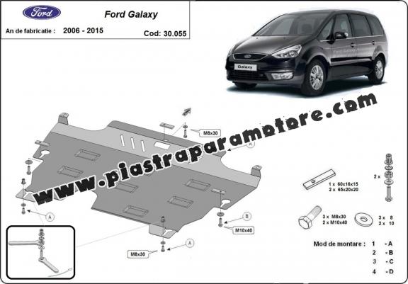 Piastra paramotore di acciaio Ford Galaxy 2