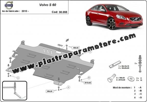 Piastra paramotore di acciaio Volvo S60