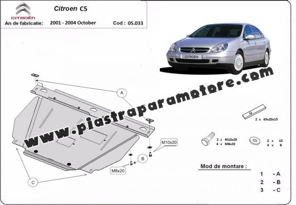 Piastra paramotore di acciaio Citroen C5