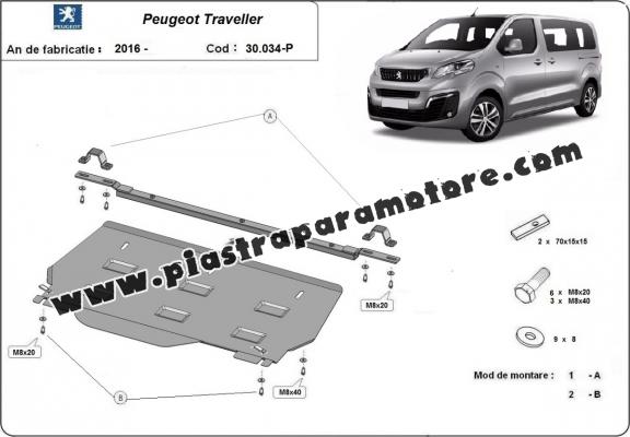 Piastra paramotore di acciaio Peugeot Traveller MPV