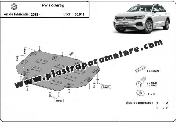 Protezione di acciaio per il cambio VW Touareg