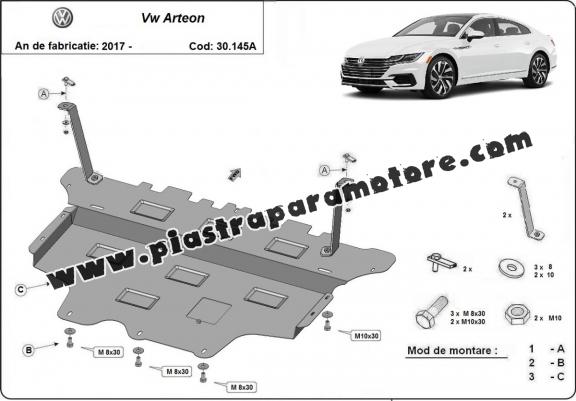 Piastra paramotore di acciaio VW Arteon - cambio automatico