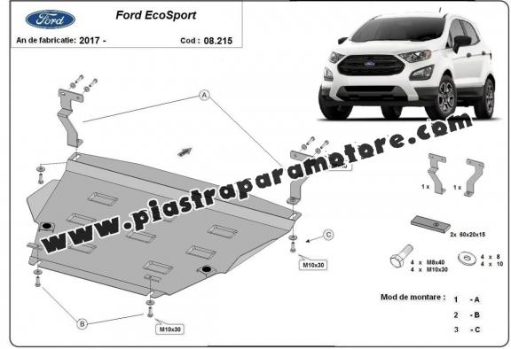 Piastra paramotore di acciaio Ford EcoSport