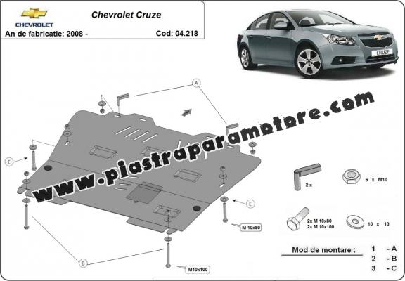 Piastra paramotore di acciaio Chevrolet Cruze