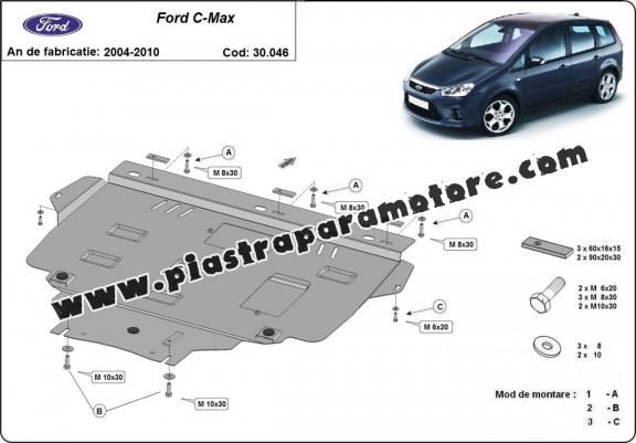 Piastra paramotore di acciaio Ford C - Max