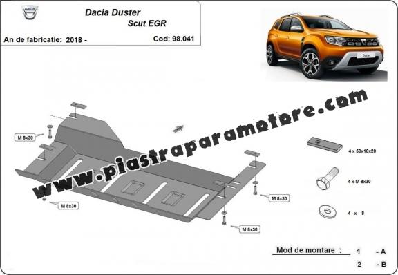 Protezione di acciaio per il EGR, system STOP&GO Dacia Duster