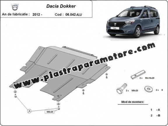 Piastra paramotore di alluminio DACIA DOKKER