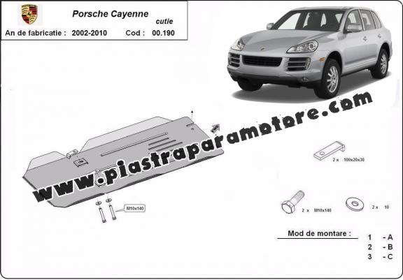 Protezione di acciaio per il cambio manuale Porsche Cayenne