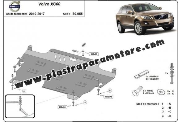 Piastra paramotore di acciaio Volvo XC60