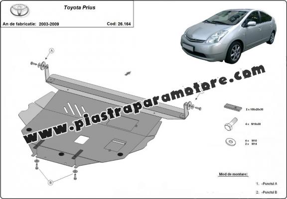 Piastra paramotore di acciaio Toyota Prius