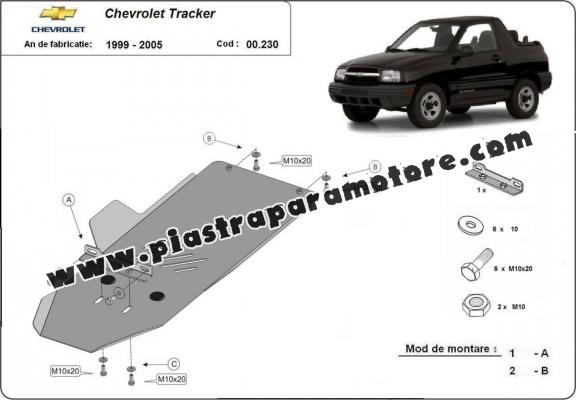Protezione di acciaio per il cambio Chevrolet Tracker